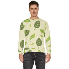 Leaf-spring-seamless-pattern-fresh-green-color-nature Men s Fleece Sweatshirt by uniart180623