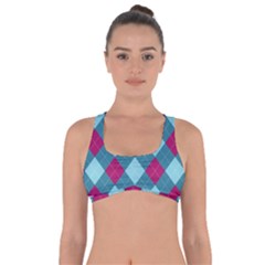 Argyle-pattern-seamless-fabric-texture-background-classic-argill-ornament Got No Strings Sports Bra by uniart180623