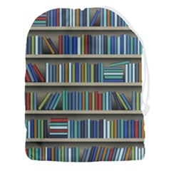 Bookshelf Drawstring Pouch (3xl)