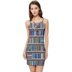 Bookshelf Summer Tie Front Dress by uniart180623