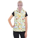 Seamless-pattern-with-various-flowers-leaves-folk-motif Women s Button Up Vest View1