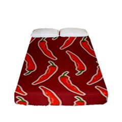 Chili-pattern-red Fitted Sheet (full/ Double Size)