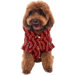 Chili-pattern-red Dog Coat by uniart180623