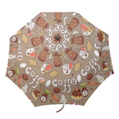 Vector-seamless-pattern-with-doodle-coffee-equipment Folding Umbrellas by uniart180623