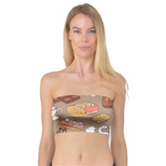 Vector-seamless-pattern-with-doodle-coffee-equipment Bandeau Top by uniart180623