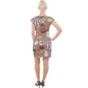 Vector-seamless-pattern-with-doodle-coffee-equipment Cap Sleeve Bodycon Dress View2