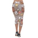 Vector-seamless-pattern-with-doodle-coffee-equipment Lightweight Velour Capri Leggings  View2