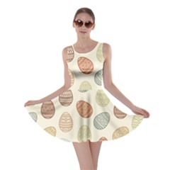 Seamless-pattern-colorful-easter-egg-flat-icons-painted-traditional-style Skater Dress by uniart180623