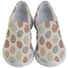 Seamless-pattern-colorful-easter-egg-flat-icons-painted-traditional-style Kids Lightweight Slip Ons by uniart180623