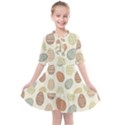 Seamless-pattern-colorful-easter-egg-flat-icons-painted-traditional-style Kids  All Frills Chiffon Dress View1