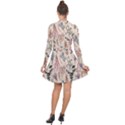 Watercolor-floral-seamless-pattern Long Sleeve Panel Dress View2