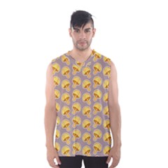 Yellow-mushroom-pattern Men s Basketball Tank Top by uniart180623