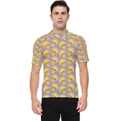 Yellow-mushroom-pattern Men s Short Sleeve Rash Guard by uniart180623