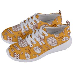 Vector-honey-element-doodle-seamless-pattern-with-beehive-beeke Men s Lightweight Sports Shoes by uniart180623