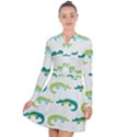 Cute-cartoon-alligator-kids-seamless-pattern-with-green-nahd-drawn-crocodiles Long Sleeve Panel Dress View1