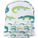 Cute-cartoon-alligator-kids-seamless-pattern-with-green-nahd-drawn-crocodiles Giant Full Print Backpack View1