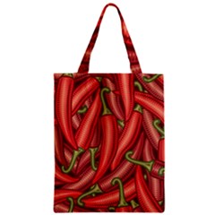 Seamless-chili-pepper-pattern Zipper Classic Tote Bag by uniart180623