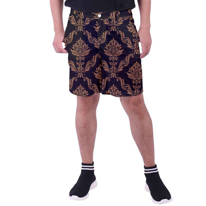 Vintage-pattern Men s Pocket Shorts