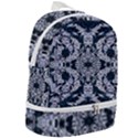 Cobalt Grey Arabesque Zip Bottom Backpack View2