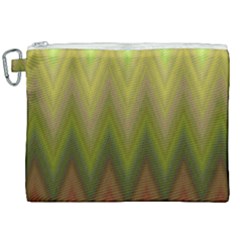 Zig Zag Chevron Classic Pattern Canvas Cosmetic Bag (xxl) by Celenk