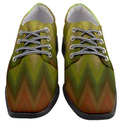 Zig Zag Chevron Classic Pattern Women Heeled Oxford Shoes by Celenk