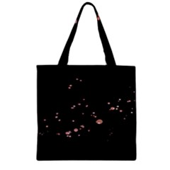 Abstract Rose Gold Glitter Background Zipper Grocery Tote Bag by artworkshop