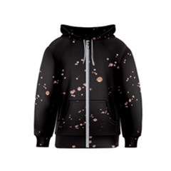 Abstract Rose Gold Glitter Background Kids  Zipper Hoodie by artworkshop