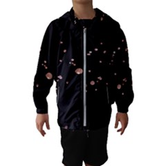 Abstract Rose Gold Glitter Background Kids  Hooded Windbreaker by artworkshop