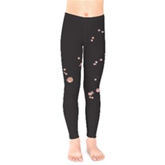 Abstract Rose Gold Glitter Background Kids  Leggings by artworkshop