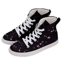 Abstract Rose Gold Glitter Background Women s Hi-top Skate Sneakers by artworkshop