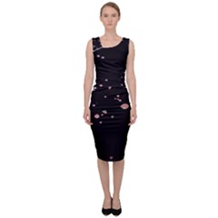 Abstract Rose Gold Glitter Background Sleeveless Pencil Dress by artworkshop