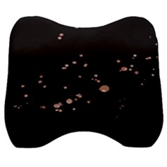 Abstract Rose Gold Glitter Background Velour Head Support Cushion by artworkshop