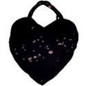 Abstract Rose Gold Glitter Background Giant Heart Shaped Tote View1