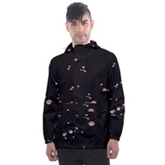 Abstract Rose Gold Glitter Background Men s Front Pocket Pullover Windbreaker by artworkshop