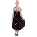 Abstract Rose Gold Glitter Background High-Low Halter Chiffon Dress  View2