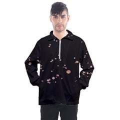 Abstract Rose Gold Glitter Background Men s Half Zip Pullover by artworkshop