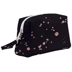 Abstract Rose Gold Glitter Background Wristlet Pouch Bag (large) by artworkshop