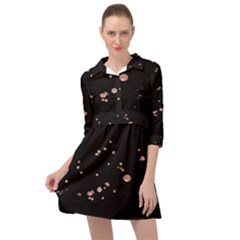 Abstract Rose Gold Glitter Background Mini Skater Shirt Dress by artworkshop