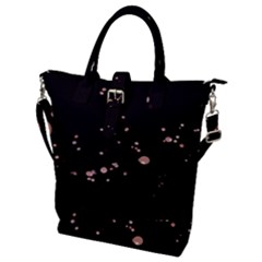 Abstract Rose Gold Glitter Background Buckle Top Tote Bag by artworkshop