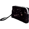 Abstract Rose Gold Glitter Background Wristlet Pouch Bag (Small) View1