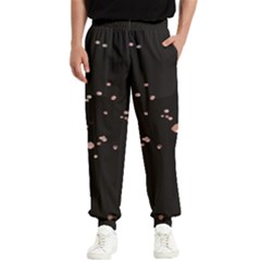 Abstract Rose Gold Glitter Background Men s Elastic Waist Pants