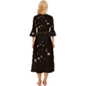 Abstract Rose Gold Glitter Background Midsummer Wrap Dress View4