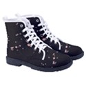 Abstract Rose Gold Glitter Background Men s High-Top Canvas Sneakers View3