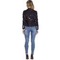 Abstract Rose Gold Glitter Background Women s Long Sleeve Revers Collar Cropped Jacket View4