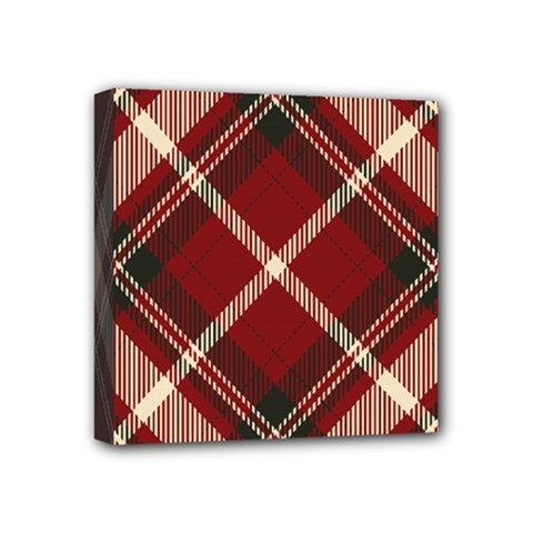 Tartan-scotland-seamless-plaid-pattern-vector-retro-background-fabric-vintage-check-color-square-geo Mini Canvas 4  X 4  (stretched)