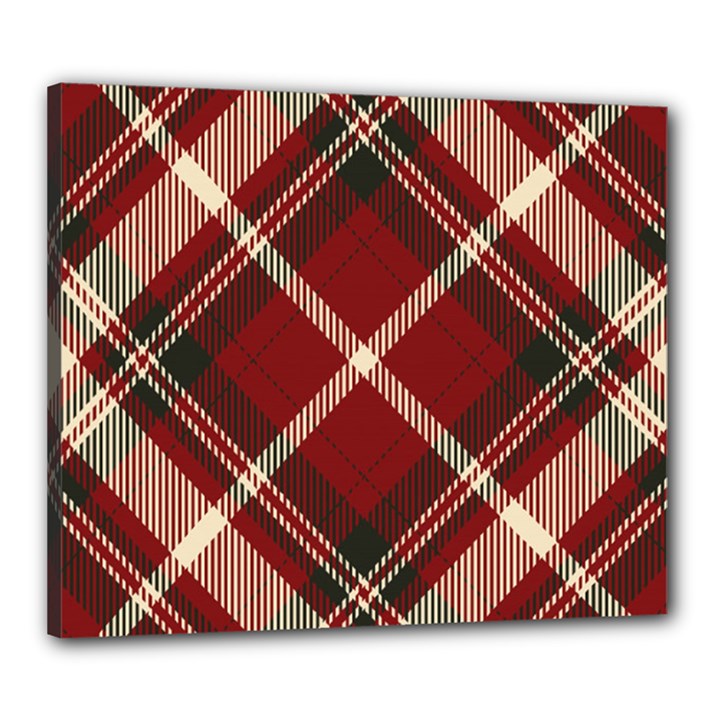 Tartan-scotland-seamless-plaid-pattern-vector-retro-background-fabric-vintage-check-color-square-geo Canvas 24  x 20  (Stretched)