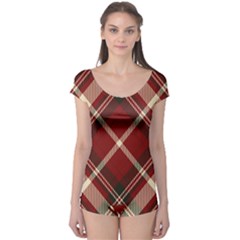 Tartan-scotland-seamless-plaid-pattern-vector-retro-background-fabric-vintage-check-color-square-geo Boyleg Leotard  by uniart180623