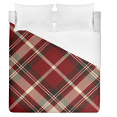 Tartan-scotland-seamless-plaid-pattern-vector-retro-background-fabric-vintage-check-color-square-geo Duvet Cover (queen Size) by uniart180623