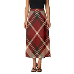 Tartan-scotland-seamless-plaid-pattern-vector-retro-background-fabric-vintage-check-color-square-geo Classic Midi Chiffon Skirt by uniart180623