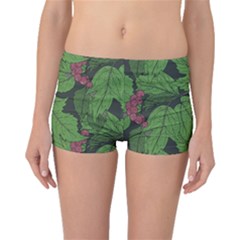 Seamless-pattern-with-hand-drawn-guelder-rose-branches Boyleg Bikini Bottoms by uniart180623